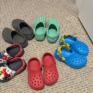 Kids Crocs Clogs - Red, Blue, Green, Black